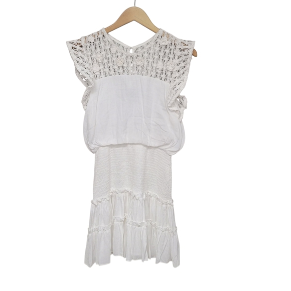 NWT Aqua Crochet Trim Fit & Flare Mini Dress - Picture 2 of 10